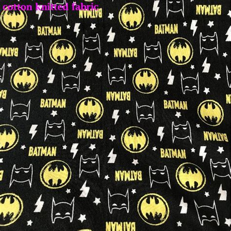 Nice Cartoon Batman Hero Mask Print Cotton Knitted Fabric Quilting ...