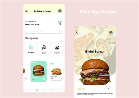 Food App Mockup Design on Behance