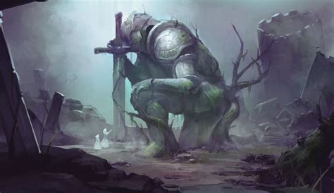 The Primordial Titan by jeffchendesigns | Fantasy illustration, Cool artwork, Fantasy warrior