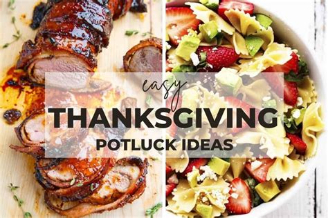 17 Easy Thanksgiving Potluck Ideas - SHARP ASPIRANT