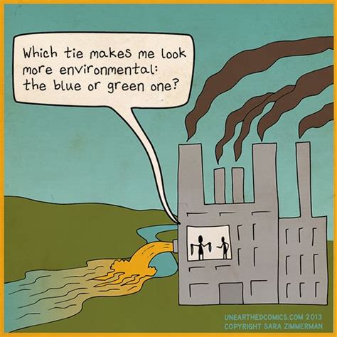 Environmental cartoon and comic about eco business by http://UnearthedComics.com #humor # ...