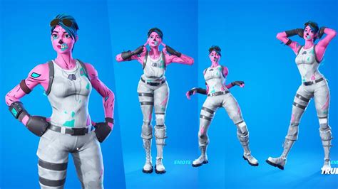 Pink Ghoul Trooper skin showcase with all popular emotes | ghoul ...