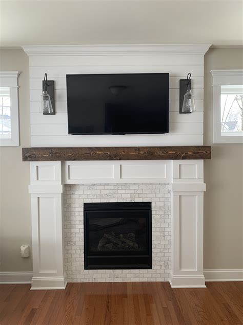 Benjamin Moore - edgecomb gray Fireplace Remodel Diy, Diy Fireplace Mantle, Farmhouse Fireplace ...