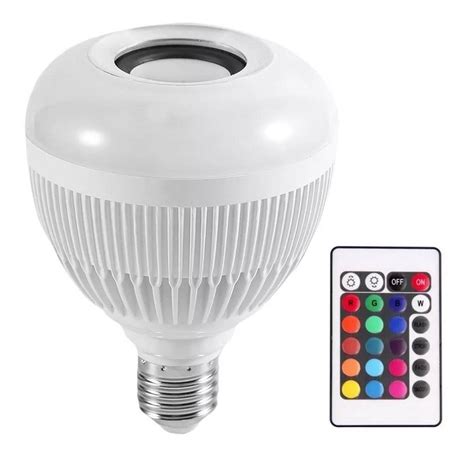 Lampada Luz Led Rgb Bluetooth Caixa Som Controle Remoto - R$ 42,90 em Mercado Livre