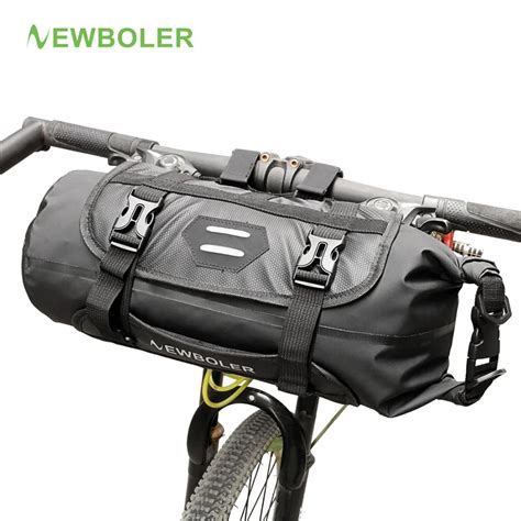 NEWBOLER Bicycle Front Tube Bag Waterproof Bike Handlebar Basket Pack Cycling Front Frame ...