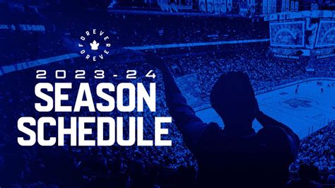 Maple Leafs Announce 2023 NHL Regular Season & Pre-season Schedules ...