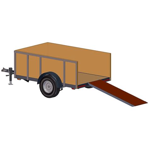 5x8 Trailer Plans – Single Axle, 3500 lbs – Awesome Design