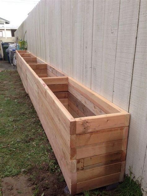 30 Admirable DIY Wood Planter Box Ideas For Your Amazing Garden #gardening #garden #gardendesign ...