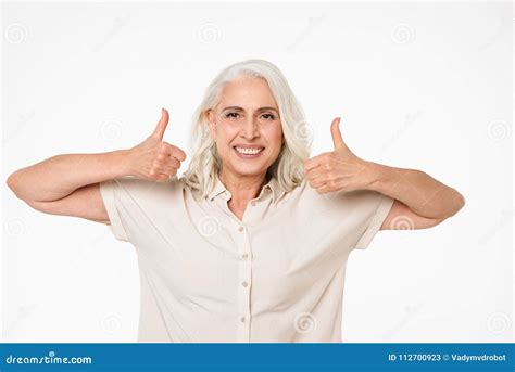 Portrait of a Satisfied Mature Woman Stock Image - Image of look, adult: 112700923