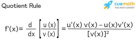 Quotient Rule - Formula, Proof, Definition, Examples