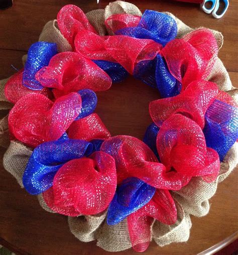 DIY 4th of July Deco Mesh Wreath Tutorial