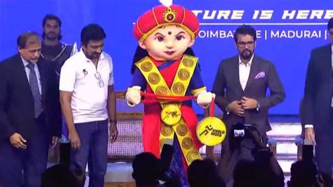 Sports Minister Anurag Thakur Launches Mascot ‘Veeramangai’, Logo and Torch of Khelo India Youth ...