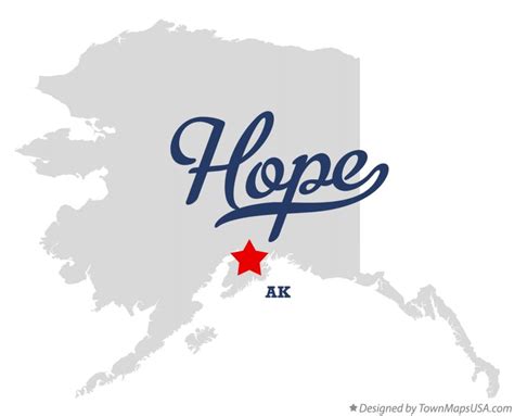 Map of Hope, AK, Alaska