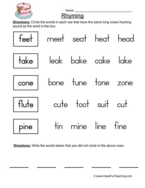 Rhyming Resources - Have Fun Teaching