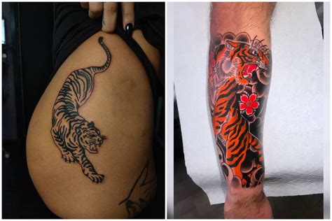 Traditional Japanese Tiger Tattoo Sleeve