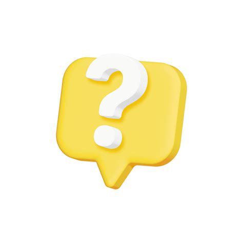 Yellow 3D question mark icon sign or ask FAQ and QA answer solution ...