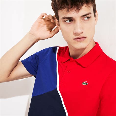 Men's Lacoste SPORT Colourblock Ultra Light Cotton Tennis Polo Shirt ...