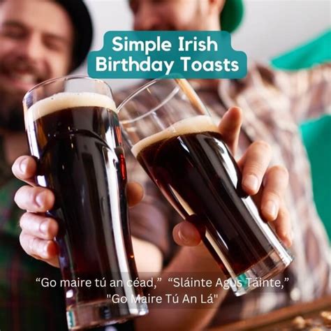 Raising A Glass: The Significance And Traditions Of Irish Birthday Blessings And Toasts ...