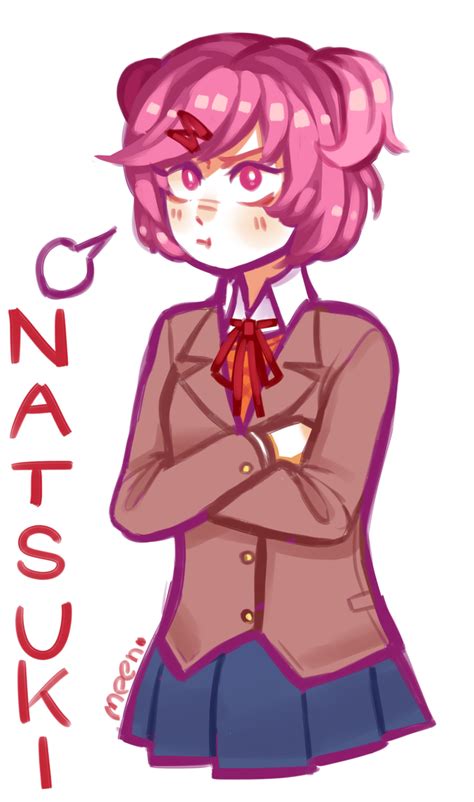 Natsuki - DDLC by MeensArts on DeviantArt