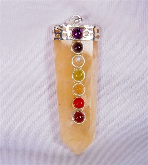 Yellow Aventurine 2 Chakra Pendant | Jet International