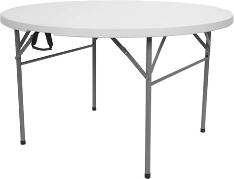 Amazon.com: Savins 48inch Round Folding Table Outdoor Folding Utility Table White : Home & Kitchen