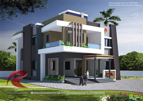 3D House Design | Duplex house design, Small house elevation design ...