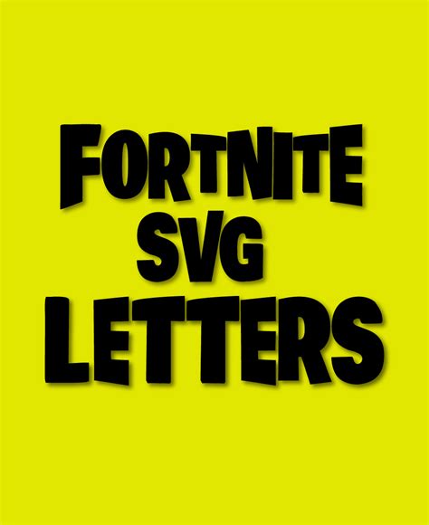 Fortnite Alphabet Font Letters Svg Dxf Cute Vector Files | Images and ...