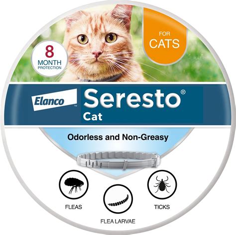 Seresto 8 Month Flea & Tick Prevention Collar for Cats & Kittens - Chewy.com