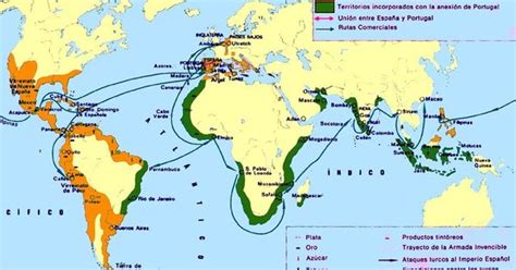 Rey Felipe II de España (posesiones del Imperio Español tras la anexión de Portugal y sus ...