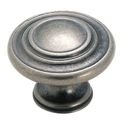 Amerock 1-3/8 in. Weathered Nickel Cabinet Knob-BP1586WN - The Home Depot