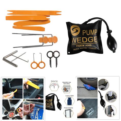 Pump Wedge Locksmith Tools Air Wedge Set Open Car Door Lock Opening Tools Car Radio Panel ...