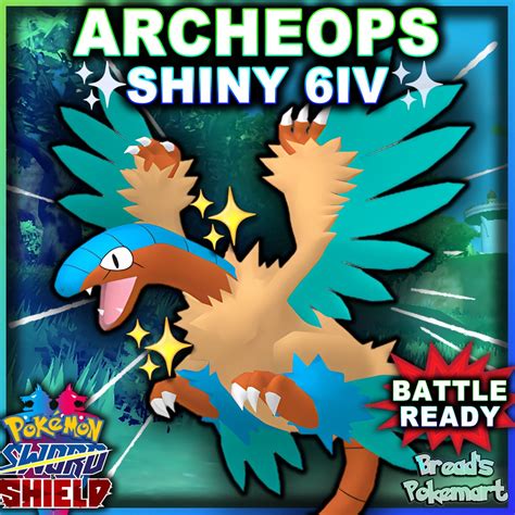 Ultra Shiny 6IV ARCHEOPS // Pokemon Sword and Shield // Lv100 - Etsy