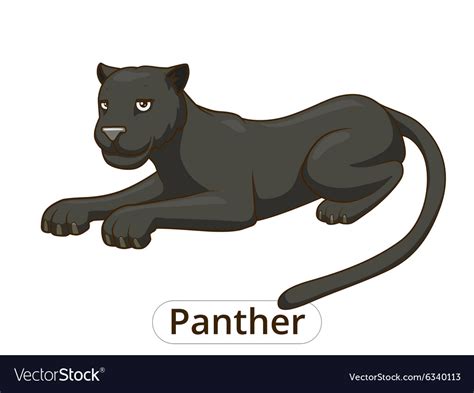 Panther cartoon Royalty Free Vector Image - VectorStock