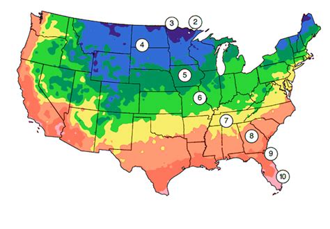 Growing Zones Map