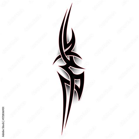 Tribal tattoo vector design template. Sleeve art black pattern arm. Simple logo. Designer ...