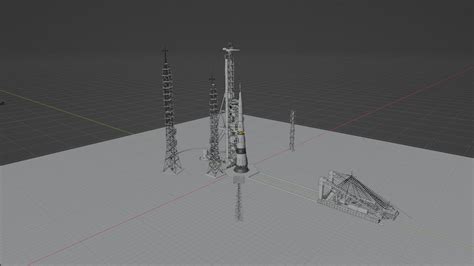 Rocket Launch Site Part 1 3D Model - TurboSquid 2108616