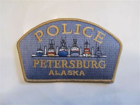 Alaska Petersburg Police Patch Gold Trim -- Antique Price Guide Details ...