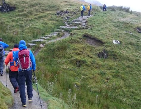 Pyg Track Walking Route up Snowdon - Walk up Snowdon