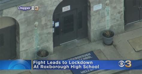 Fight leads to lockdown at Roxborough High School - CBS Philadelphia