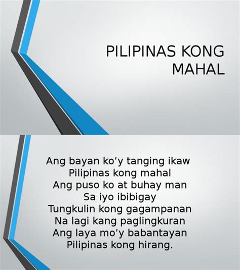 Pilipinas Kong Mahal Music Sheet