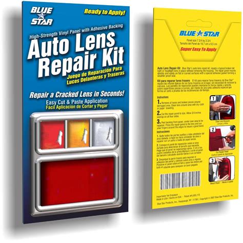 Red Auto Lens Repair Kit Quick Fix Cracked Broken Tail Light Smooth Surface DIY | eBay