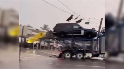 Video of Brightline Train Crashing Into Truck Hauling Cars in Hollywood ...