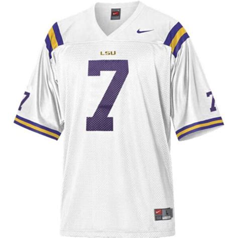 Nike LSU Tigers #7 Youth Replica Football Jersey - White - Fanatics.com