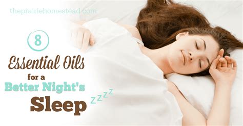 8 Essential Oils For Sleep