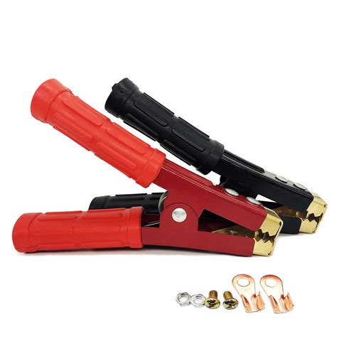 Yardwe Electrical Crocodile Clips Car Alligator Clip Battery Clamps for Car Auto Vehicle 80mm ...