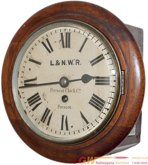 London And North Western Railway 8in Mahogany - Clocks