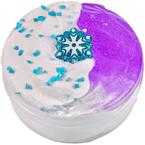 Snowflake Swirl Slime Duo | Slime Glitterz Shop