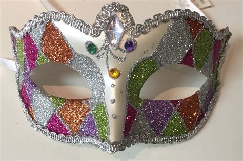 Festive Mardi Gras Masks - Colorful Variety