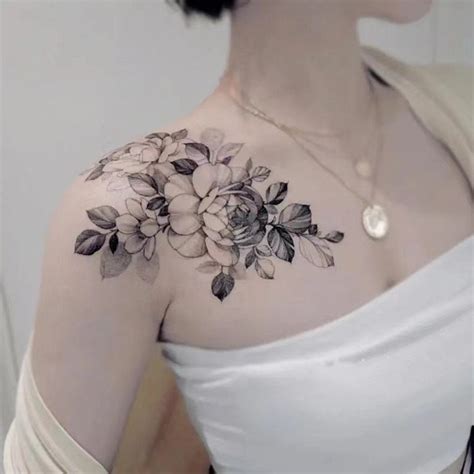 2pcs Black and White Flower Temporary Tattoo/flower Tattoo/retro Flower Temporary Tattoo/retro ...