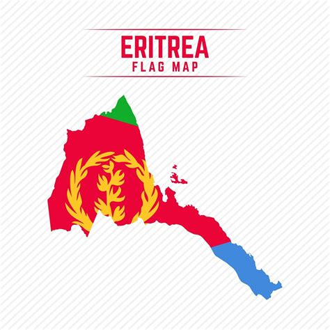 Flag Map of Eritrea 2400582 Vector Art at Vecteezy